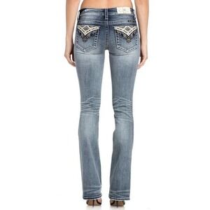 Miss Me Chloe Boot Cut Mid‎ Rise Jeans Size 25